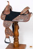 HILASON Treeless Western Trail Barrel Racing American Leather Saddle Dark Brown | Horse Saddle | Western Saddle | Treeless Saddle | Saddle for Horses | Horse Leather Saddle