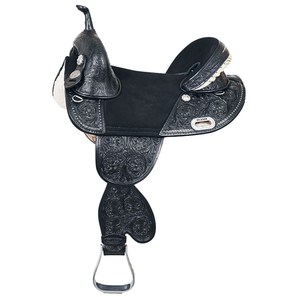 Hilason Western Horse Treeless Trail Barrel American Leather Saddle - Uhorse