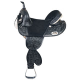 HILASON W. H. Treeless Trail Barrel American Leather Saddle | for H.s by Hilason – Cowboy and equestrian accessories