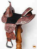 Hilason Western Horse Treeless Trail Barrel American Leather Saddle