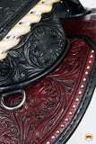 Hilason Treeless Western Horse Trail Barrel Racing American Leather Saddle