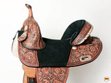 HILASON Western Horse Treeless Trail Barrel American Leather Saddle | for Horses