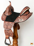 Hilason Western Horse Treeless Trail Barrel American Leather Saddle