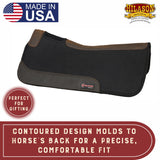 32 X32 Made In Usa Wool Felt Horse Western Saddle Pad 1 Grey Fur Hilason