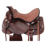 Tough 1 Air Flow Western Horse Saddle Seat Cushion For Comfortable Ride Brown