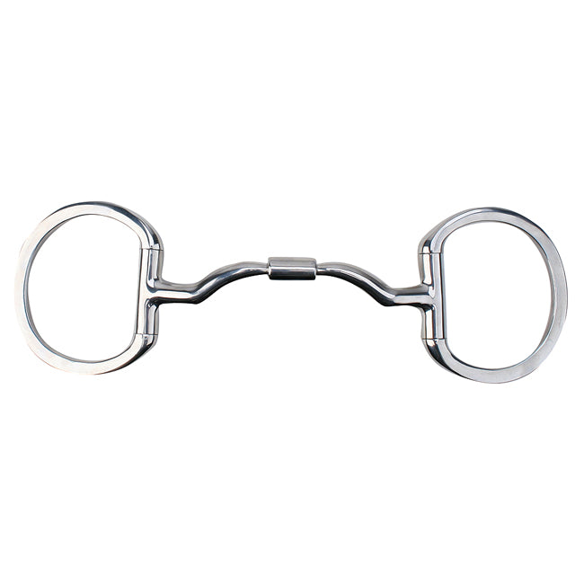 5" Myler Eggbutt Without Hooks With Wide Ported Barrel H. Mouth Bit – by Hilason – Cowboy and equestrian accessories
