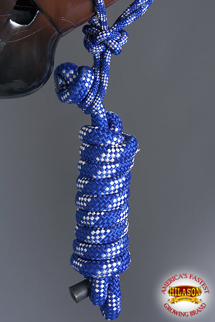 HILASON Western Horse Poly Rope Tied Adjustable Halter 8 Ft Lead