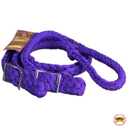 Hilason Braided Poly Barrel Racing Contest Reins Flat 1
