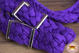 Hilason Braided Poly Barrel Racing Contest Reins Flat 1" X 8Ft Purple