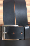 Leather Gun Holster Belt Genuine Handmade Western Mens Dress Belt Hilason Black