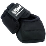 Black nylon horse bell boots with neoprene padding - Uhorse