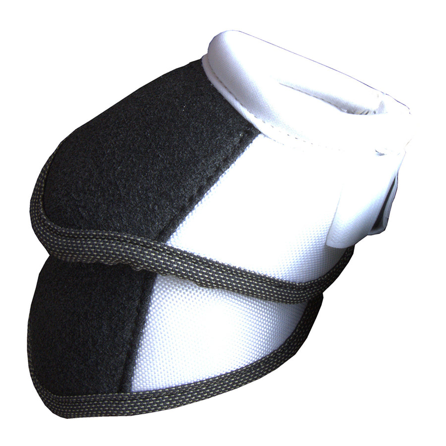 Large Gear Dynamic Edge Horse Leg Protection Bell Boots Pair White - Uhorse
