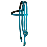 Hilason Western Horse 2 Ply Nylon Browband Headstall Turquoise