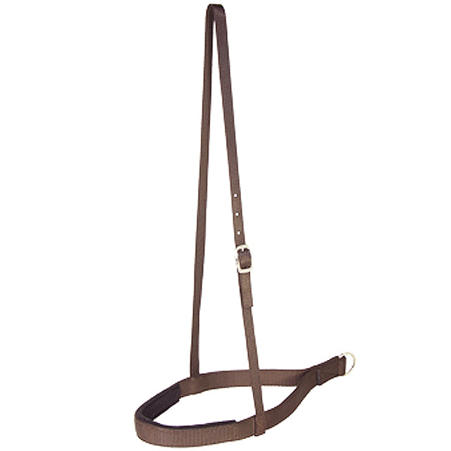 1" Hilason Western Double Ply Horse Nylon Noseband Brown - Uhorse