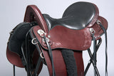 17.5' Tucker Logo 150 Horizon Compass Rose Leather Wide Tree Horse Saddle Brown