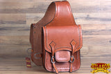 Bh113Tk-F Hilason Western Leather Cowboy Trail Ride Horse Saddle Bag