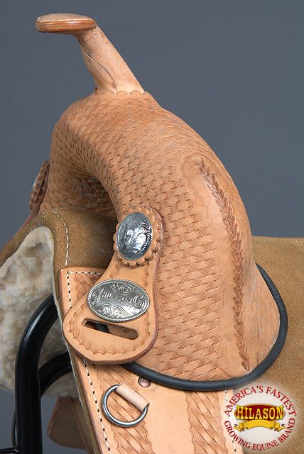 15 Treeless Western Trail Barrel Racing American Leather Saddle Hilason
