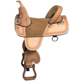 Treeless Western Trail Barrel Racing American Leather Saddle Hilason