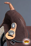 HILASON Treeless Western Trail Barrel Racing American Leather Saddle | Horse Saddle | Western Saddle | Treeless Saddle | Saddle for Horses | Horse Leather Saddle
