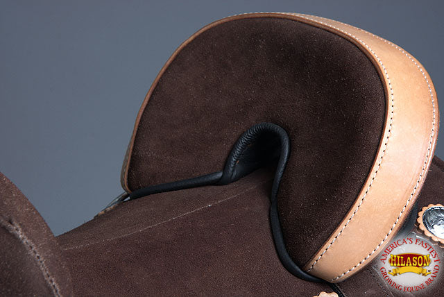HILASON Treeless Western Trail Barrel Racing American Leather Saddle | Horse for Horses