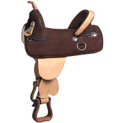 HILASON Treeless Western Trail Barrel Racing American Leather Saddle | Horse for Horses