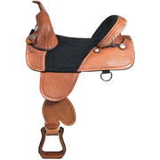 HILASON Western Horse Saddle American Leather Trail Barrel Racing | Treeless for Horses