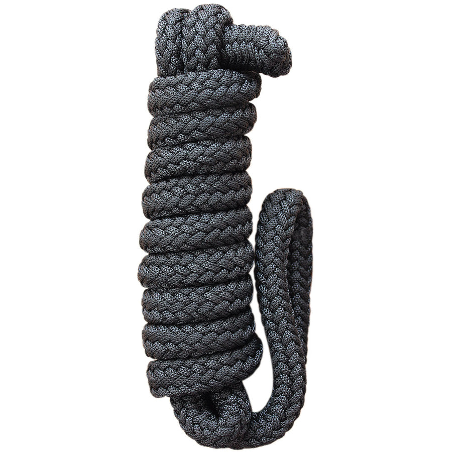 Hilason Horse Riding Poly Lead Rope Blue Tan 1" X 9 Ft.