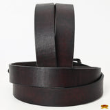 HILASON Western Genuine Leather Belt for Men Women Cowboy Cowgirl Handmade Unisex Full Grain Heavy Duty Tooled Belt for Jeans
