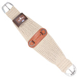 36 In. Classic Equine W. Tk. Mohair Roper H. Cinch Girth Natural – by Hilason – Cowboy and equestrian accessories