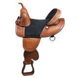 HILASON W. Treeless Trail Racing Genuine American Leather Saddle | H. by Hilason – Cowboy and equestrian accessories