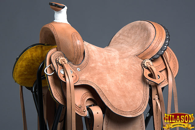 HILASON Western Horse Saddle American Leather Ranch Roping Cowboy | Hand Tooled Wade & For Horses