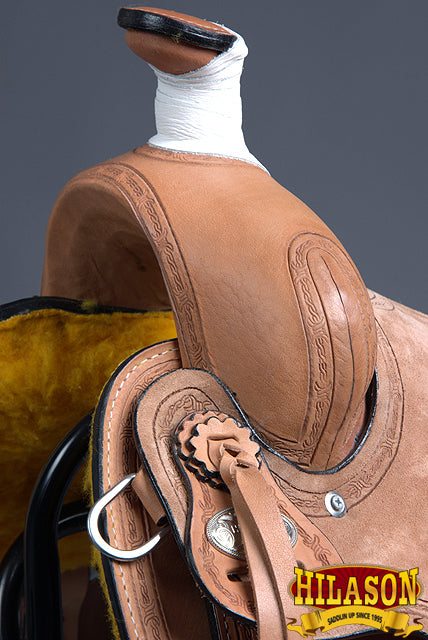 HILASON Western Horse Saddle American Leather Ranch Roping Cowboy | Hand Tooled Wade & For Horses