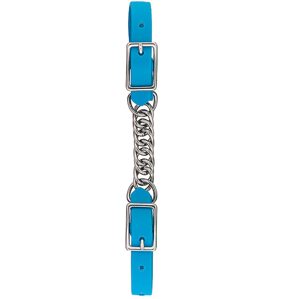 5/8" Brahma Webb Single Link Chain Durable Curb Strap Hurricane Blue - Uhorse