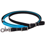 5/8" X 8' Weaver Brahma Webb Easy Care Horse Roper Reins Ss Snap Hurricane Blue