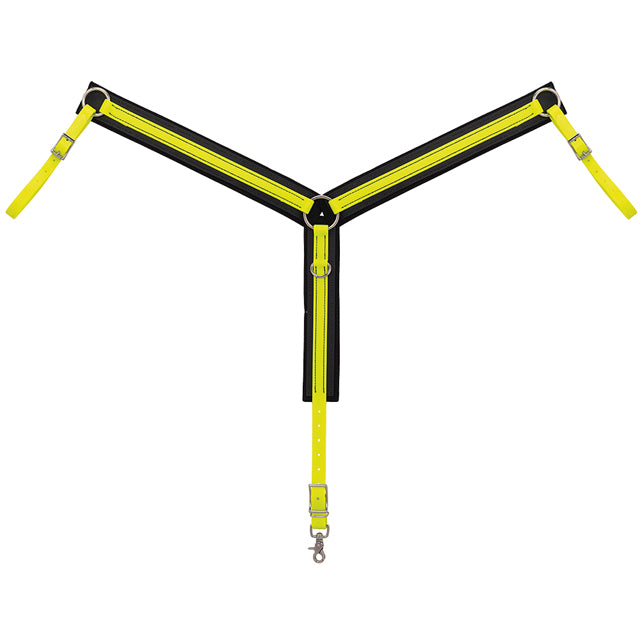 Trail Gear Horse Easy Care Comfort Durable Breast Collar Orbit Yellow - Uhorse