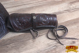 HILASON Western Right Hand Gun Holster Rig 44/45 Caliber Leather Cowboy