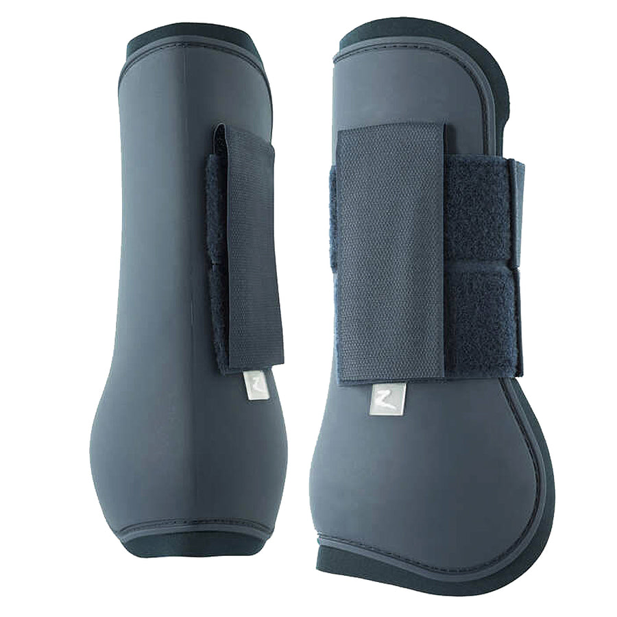 Cob Horze Sprit Tendon Plastic Neoprene Horse Leg Boots Pair Dark Blue - Uhorse