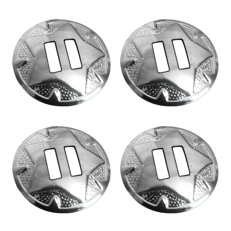 4 Pack Hilason Western Tack Round Nickle Plated Headstall Saddle Concho - Uhorse