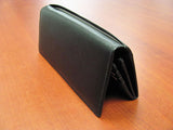 Men'S Genuine Calf Leather Id Credit Card Holder Zipper Coin Purse Wallet