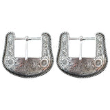 Hilason Western Horse Tack Die Cast Belt Buckle Silver Plated Concho