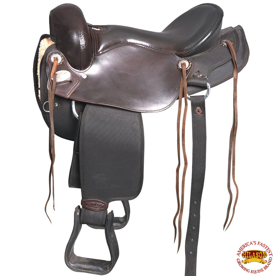 17 In Hilason Gaited W. Trail Pleasure Endurance American Leather by Hilason – Cowboy and equestrian accessories