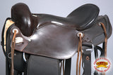 Hilason Gaited Western Trail Pleasure Endurance American Leather Saddle Dark Brown