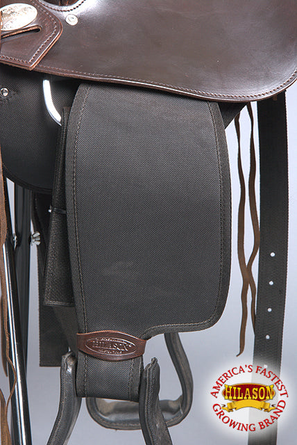 HILASON Gaited Western Trail Pleasure Endurance American Leather Saddle Dark Brown | Horse Treeless for Horses