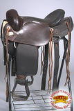 Hilason Gaited Western Trail Pleasure Endurance American Leather Saddle Dark Brown