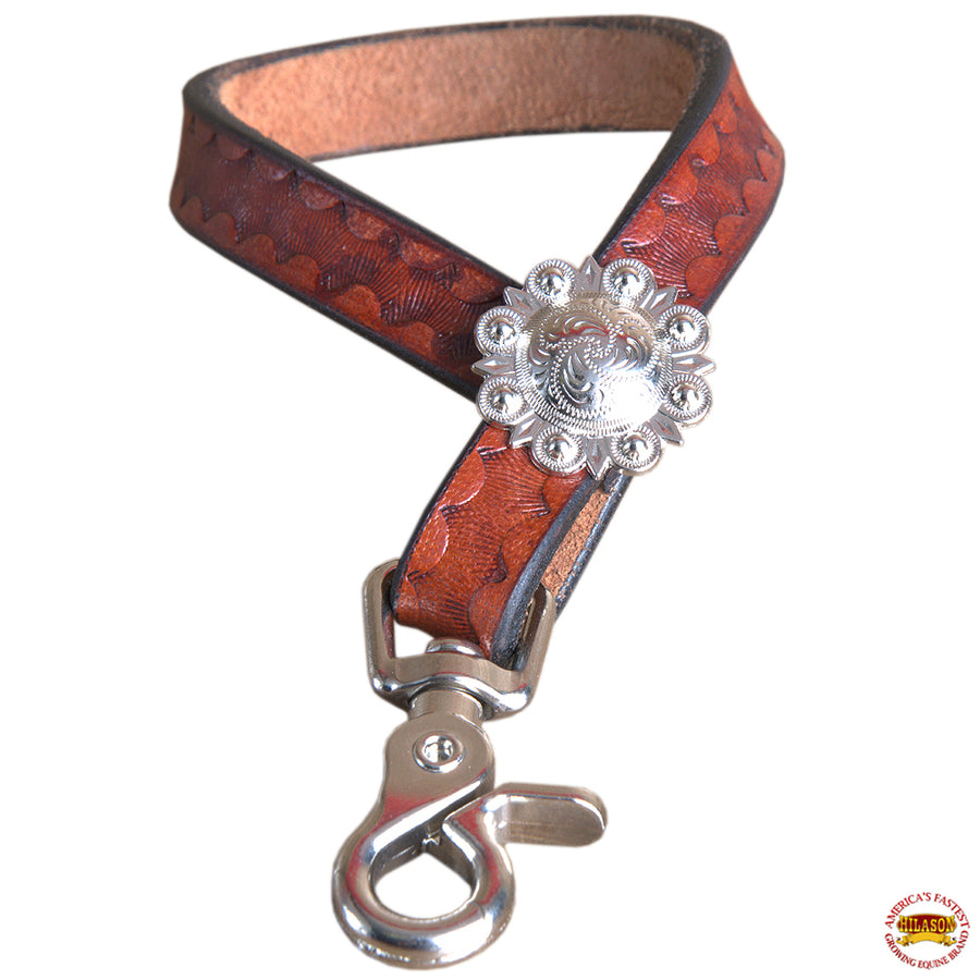 HILASON 4 Inch Leather Horse Tie Down Hobble Keeper Sunset Hand Tool | Ties Straps for Horses