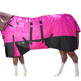 82" Hilason 1200D Winter Waterproof Turnout H. Blanket Belly Wrap Pink by Hilason – Cowboy and equestrian accessories