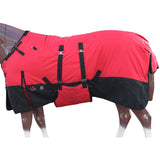 HILASON 600D Winter Waterproof Poly Horse Blanket Belly Wrap Red | Horse Sheet | Horse Turnout Sheet | Horse Sheets for Winter | Waterproof Turnout Sheets for Horses
