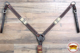 HILASON Western Horse Headstall Breast Collar Set Tack American Leather | Headstall Bridle for Horses Western | Horse Headstall Bridle | Western Headstalls Bridle for Horses