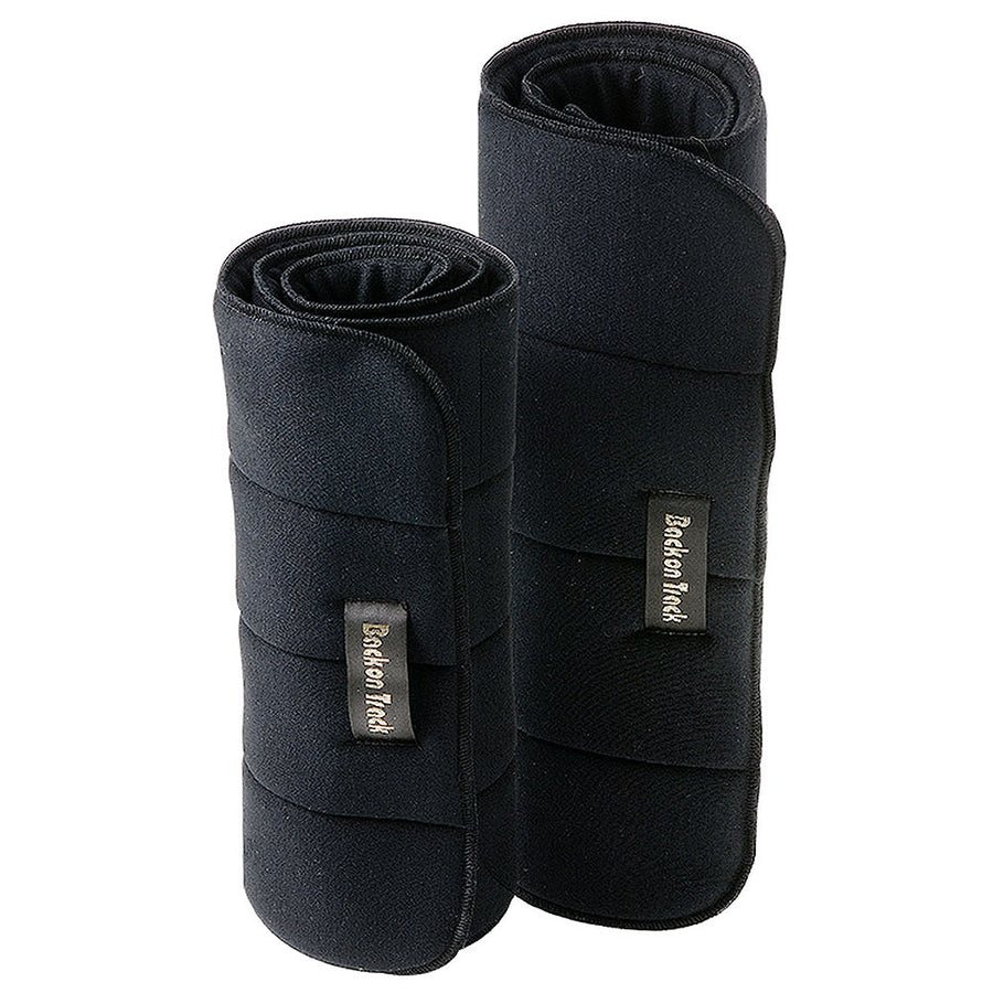 12" Back On Track H. Leg Swelling Therapeutic No Bow Wraps Pair Black by Hilason – Cowboy and equestrian accessories