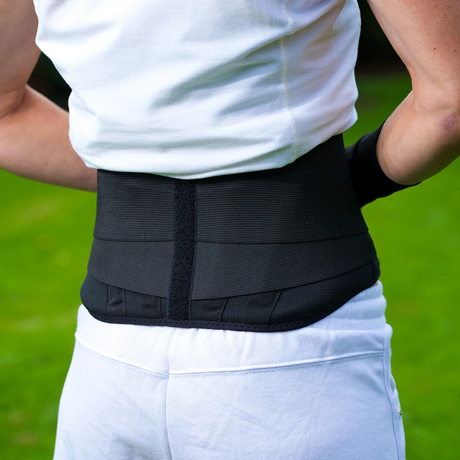 Medium Back On Track Body Pain Relief Thermal Warmth Brace Black